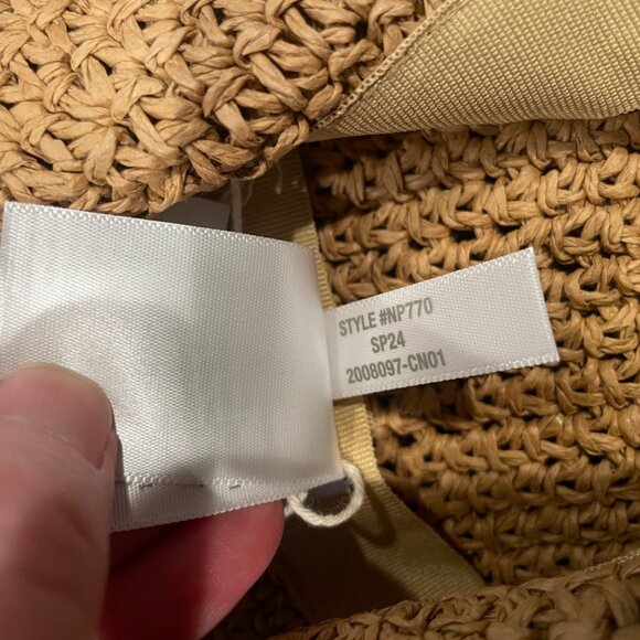 NWT Madewell Sz S/M Lantern Straw Hat Desert Dune Tan Women's NP770 - Picture 10 of 10